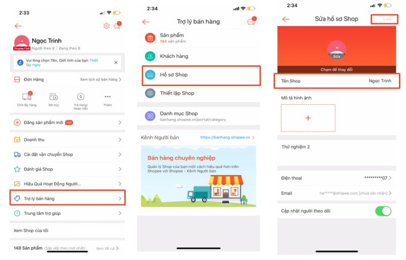 Đăng ký tài khoản bán hàng trên Shopee bằng điện thoại