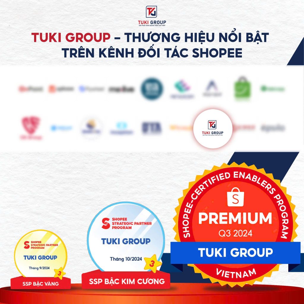 TukiGroup đã vinh hạnh được nhận danh hiệu Premium trong chương trình vinh danh Shopee Certified Enablers Program