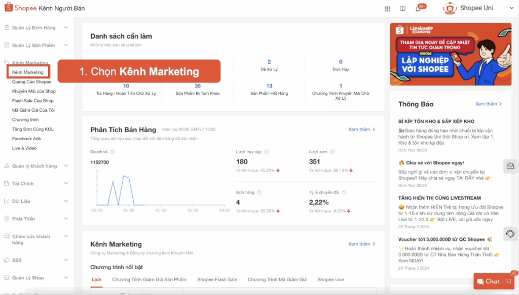 Cach Dang Ky Flash Sale Tren Shopee Buoc 1