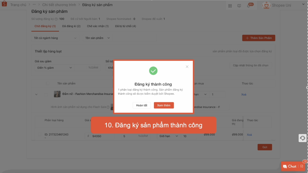 Cach Dang Ky Flash Sale Tren Shopee Buoc 10