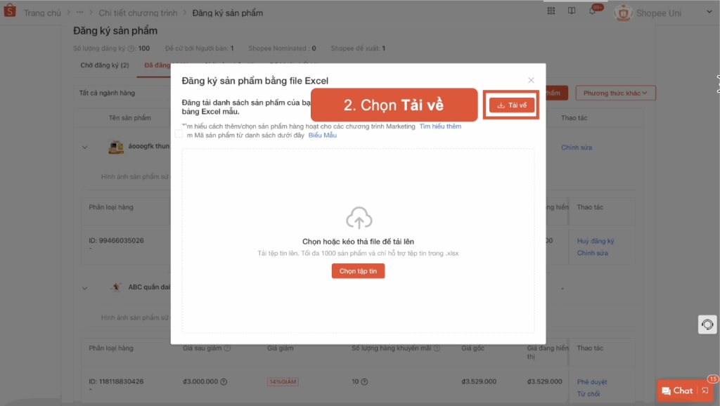 Cach Dang Ky Flash Sale Tren Shopee Buoc 2E