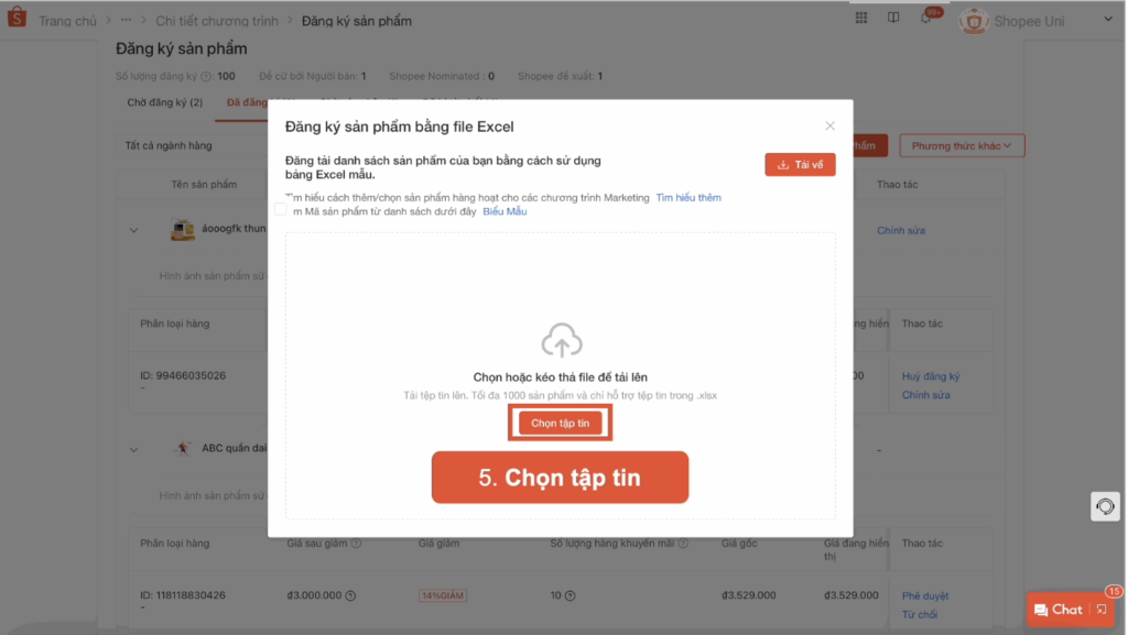 Cach Dang Ky Flash Sale Tren Shopee Buoc 5E