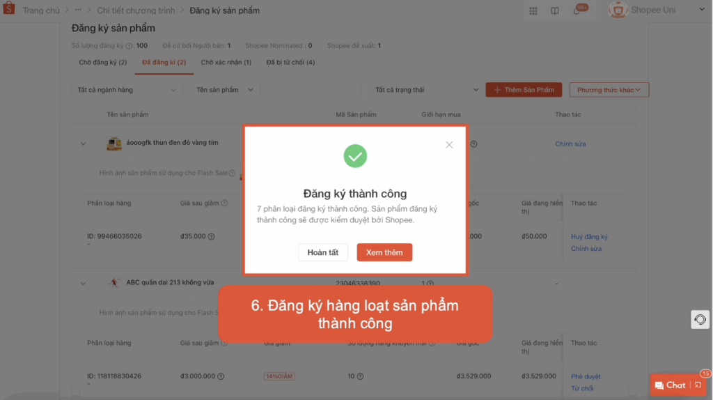 Cach Dang Ky Flash Sale Tren Shopee Buoc 6E