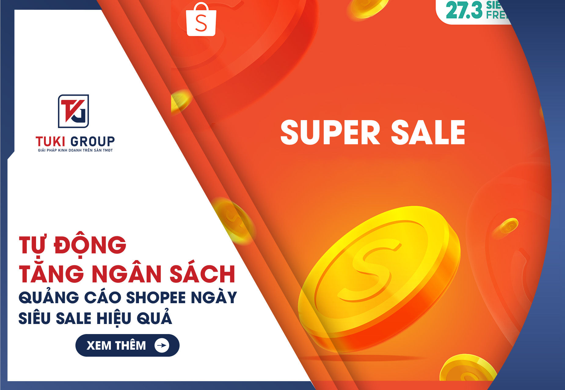Tự động tăng ngân sách quảng cáo Shopee ngày sale hiệu quả