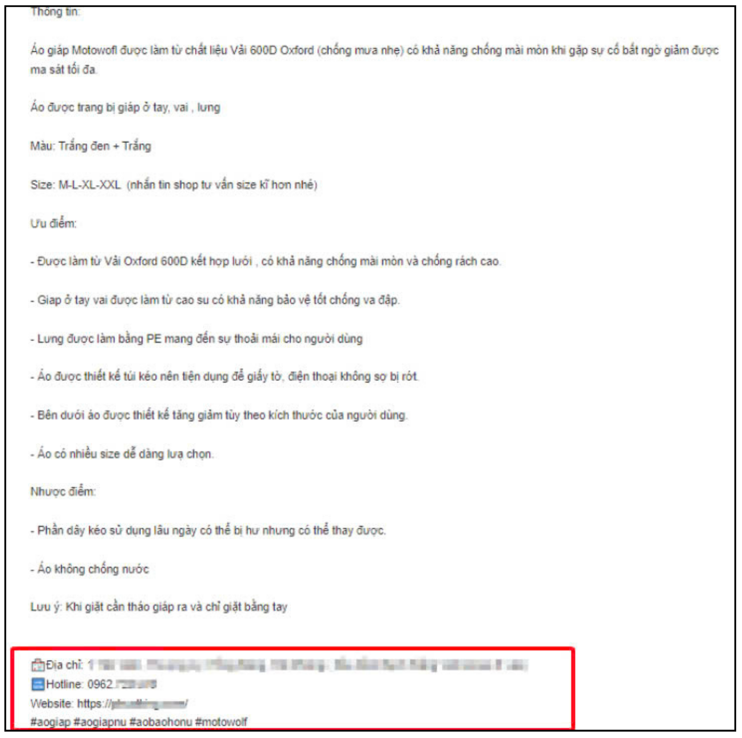 Vi phạm kêu gọi người mua giao dịch bên ngoài Shopee