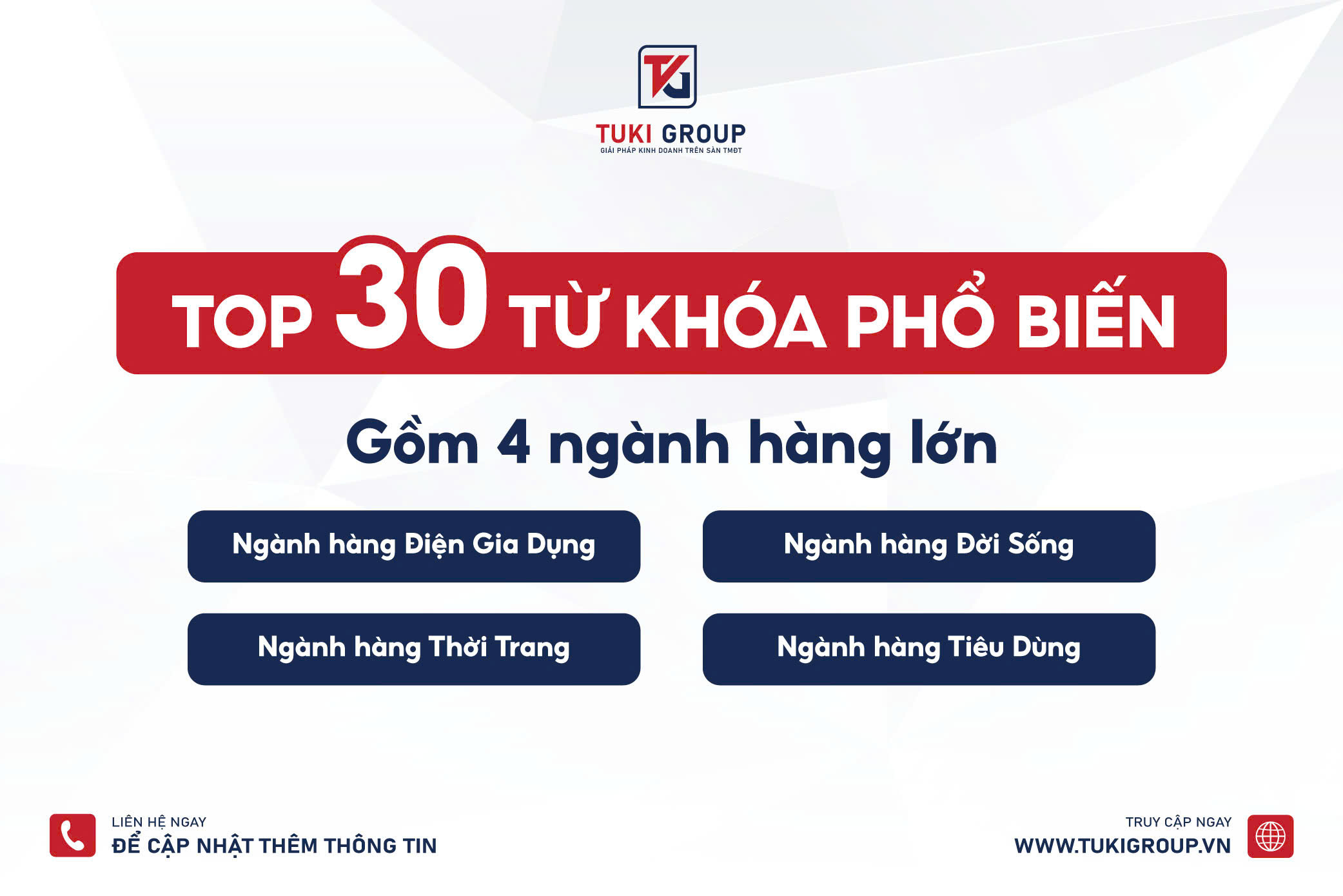 Top 30 từ khoá phổ biến trên Shopee