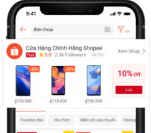 Quảng cáo tìm kiếm trên Shopee