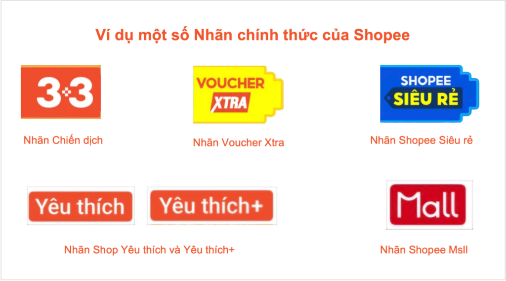 Các nhãn Shopee mà nhà bán hàng cần biết