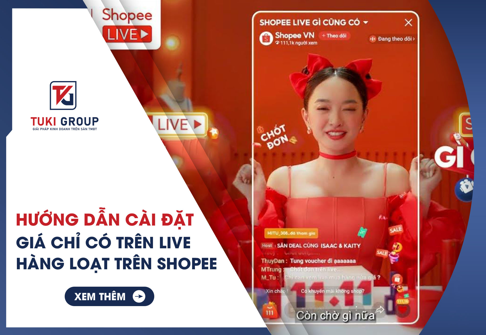 Hướng dẫn cài đặt giá chỉ có trên live hàng loạt trên Shopee