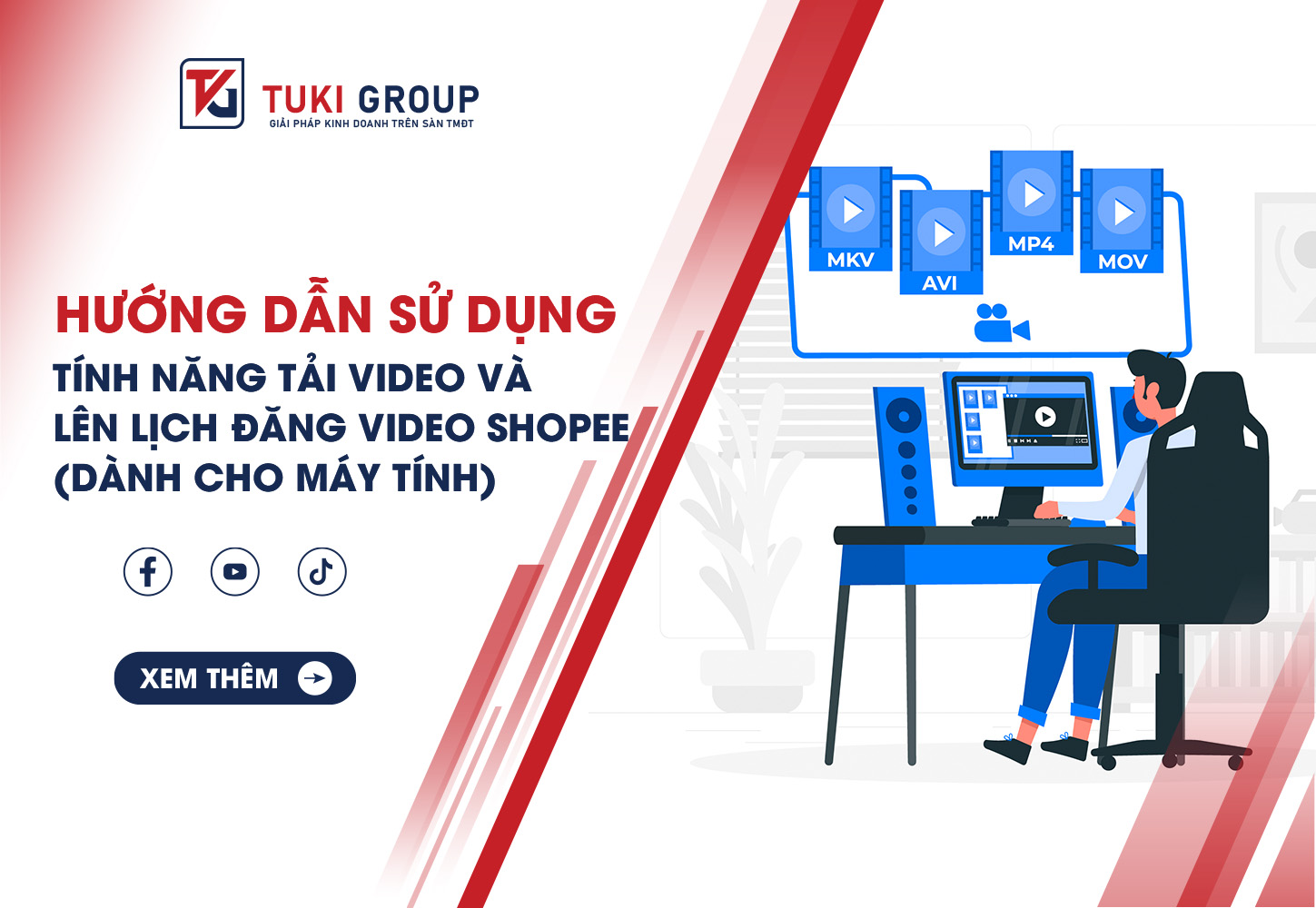 Hướng dẫn sử dụng tính năng tải video và lên lịch đăng video Shopee dành cho máy tính