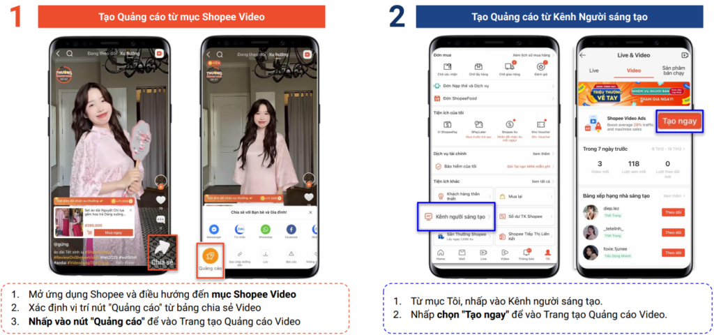 Quảng cáo Shopee video là loại hình quảng cáo Shopee giúp đẩy nhanh quá trình của KH