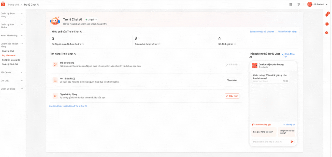 CÁCH KÍCH HOẠT VÀ SỬ DỤNG TRỢ LÝ CHAT AI DÀNH CHO NGƯỜI BÀN TRÊN SHOPEE 3 CÁCH KÍCH HOẠT VÀ SỬ DỤNG TRỢ LÝ CHAT AI DÀNH CHO NGƯỜI BÀN TRÊN SHOPEE