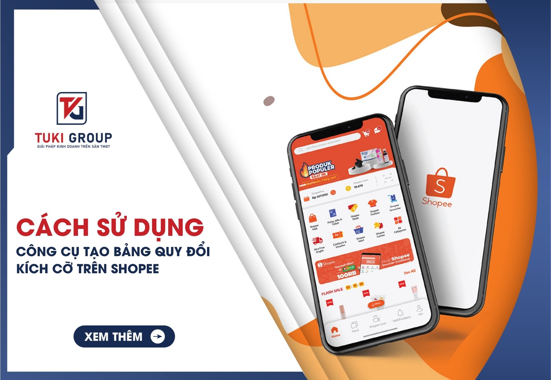 Cách sử dụng công cụ tạo bảng quy đổi kích thước trên Shopee