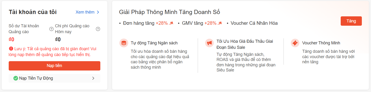 GIỚI THIỆU TÍNH NĂNG GIẢI PHÁP THÔNG MINH TĂNG DOANH SỐ