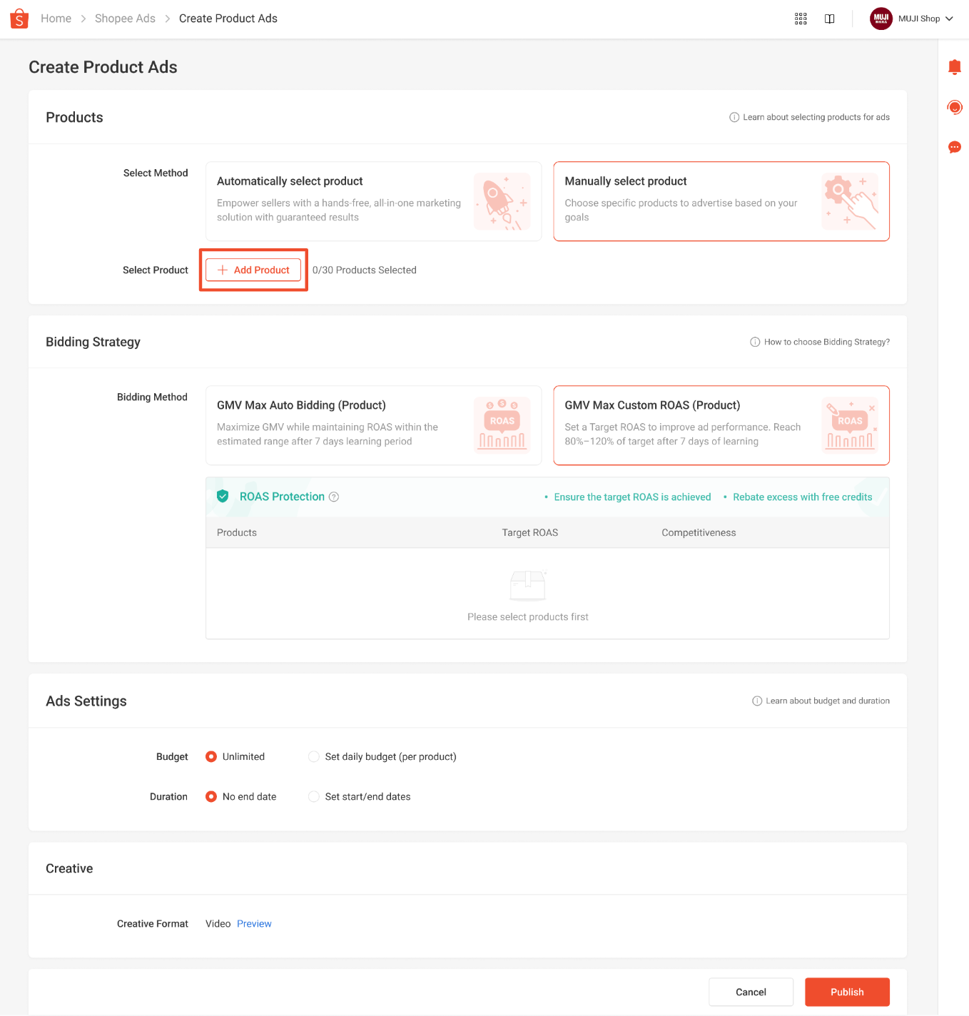 TÍNH NĂNG CHIẾN DỊCH NHÓM CHO CHẾ ĐỘ TỐI ĐA DOANH THU TÙY CHỈNH ROAS