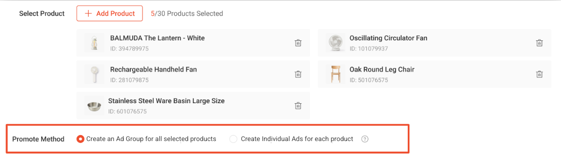 TÍNH NĂNG CHIẾN DỊCH NHÓM CHO CHẾ ĐỘ TỐI ĐA DOANH THU TÙY CHỈNH ROAS