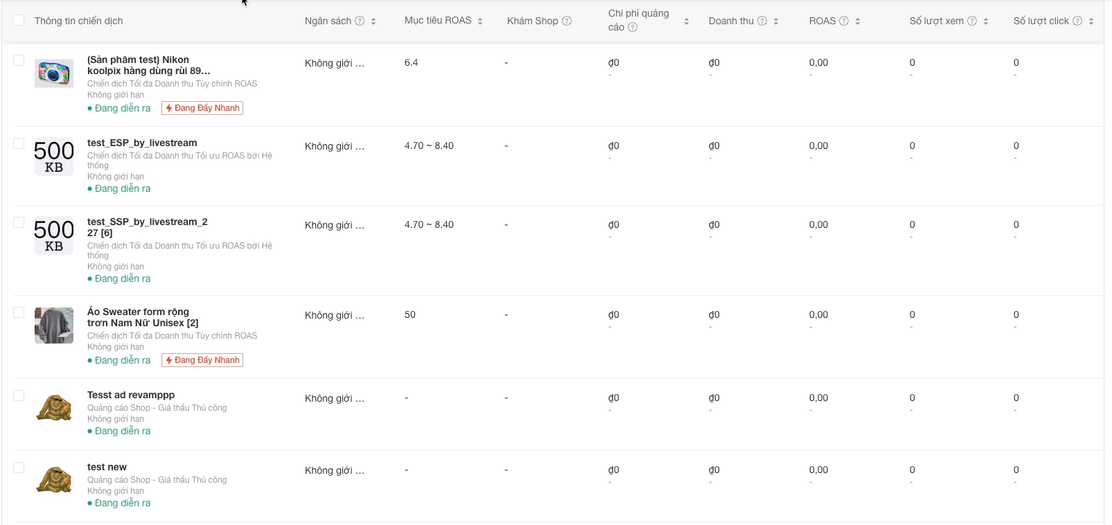 TÍNH NĂNG ĐẨY NHANH DÀNH CHO CHẾ ĐỘ TỐI ĐA DOANH THU – TÙY CHỈNH ROAS
