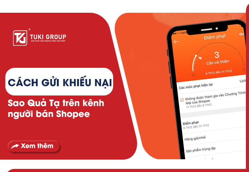 Cách gửi khiếu nại sao quả tạ trên kênh người bán Shopee