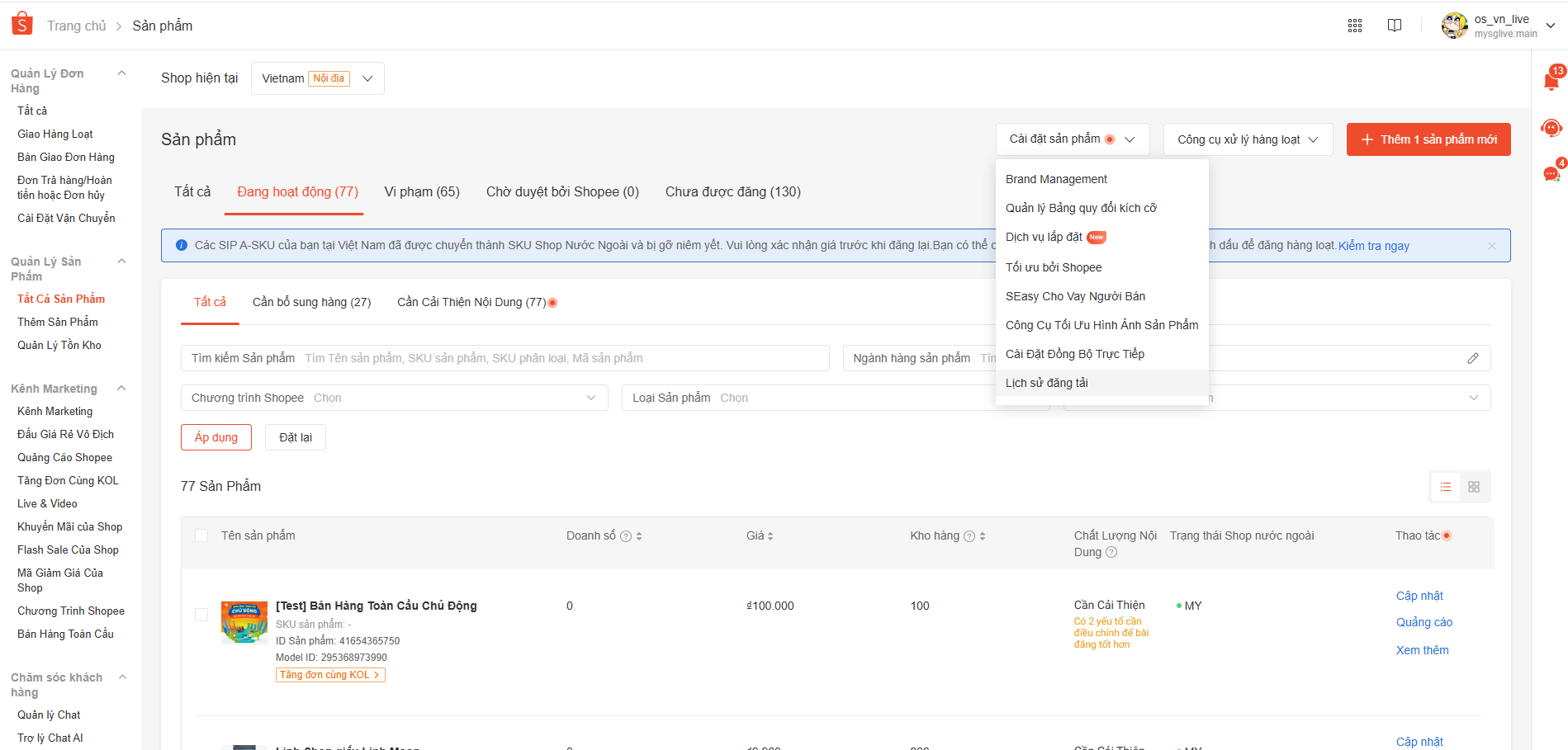 Chương trình Bán Hàng Toàn Cầu Chủ Động: Hướng dẫn thiết lập Shop Nước Ngoài trên Shopee