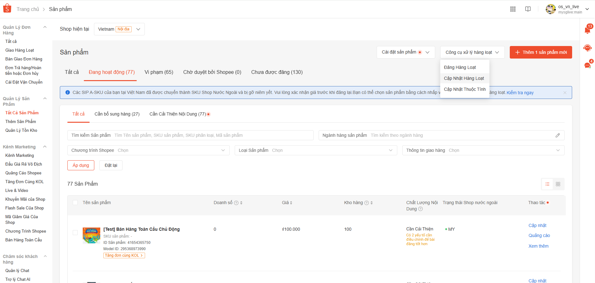 Chương trình Bán Hàng Toàn Cầu Chủ Động: Hướng dẫn thiết lập Shop Nước Ngoài trên Shopee