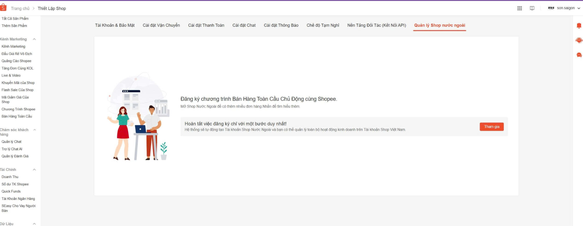 Chương trình Bán Hàng Toàn Cầu Chủ Động: Hướng dẫn thiết lập Shop Nước Ngoài trên Shopee