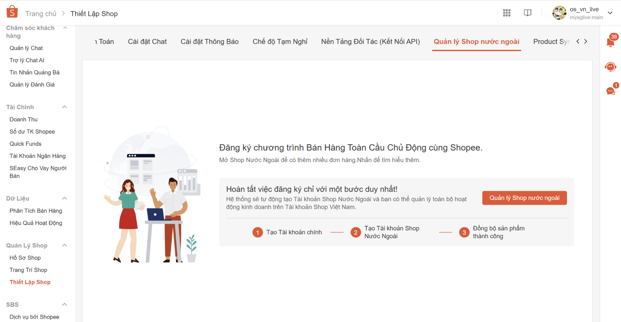 Chương trình Bán Hàng Toàn Cầu Chủ Động: Hướng dẫn thiết lập Shop Nước Ngoài trên Shopee