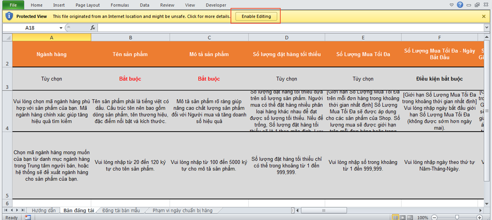 HƯỚNG DẪN ĐĂNG SẢN PHẨM HÀNG LOẠT TRÊN SHOPEE