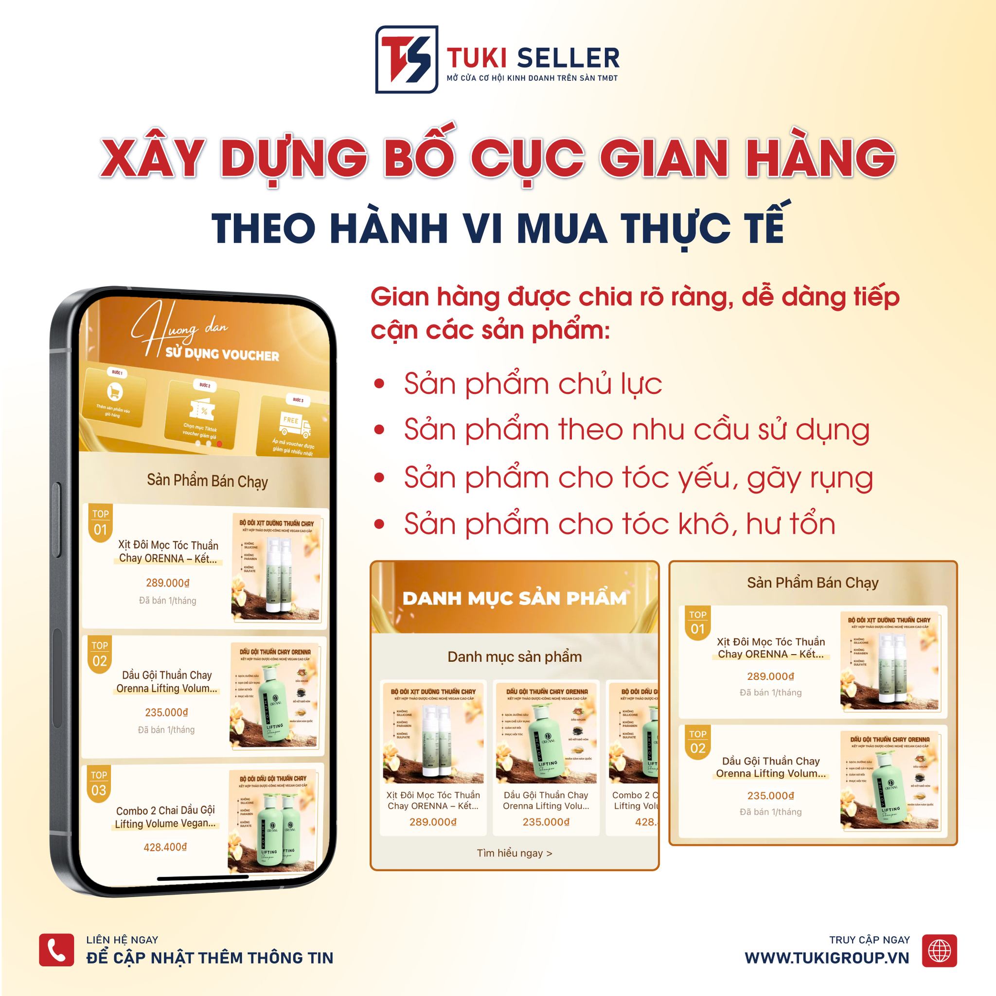 TUKI GROUP HOÀN TẤT BÀN GIAO GIAN HÀNG SHOPEE CHO ORENNA VIETNAM