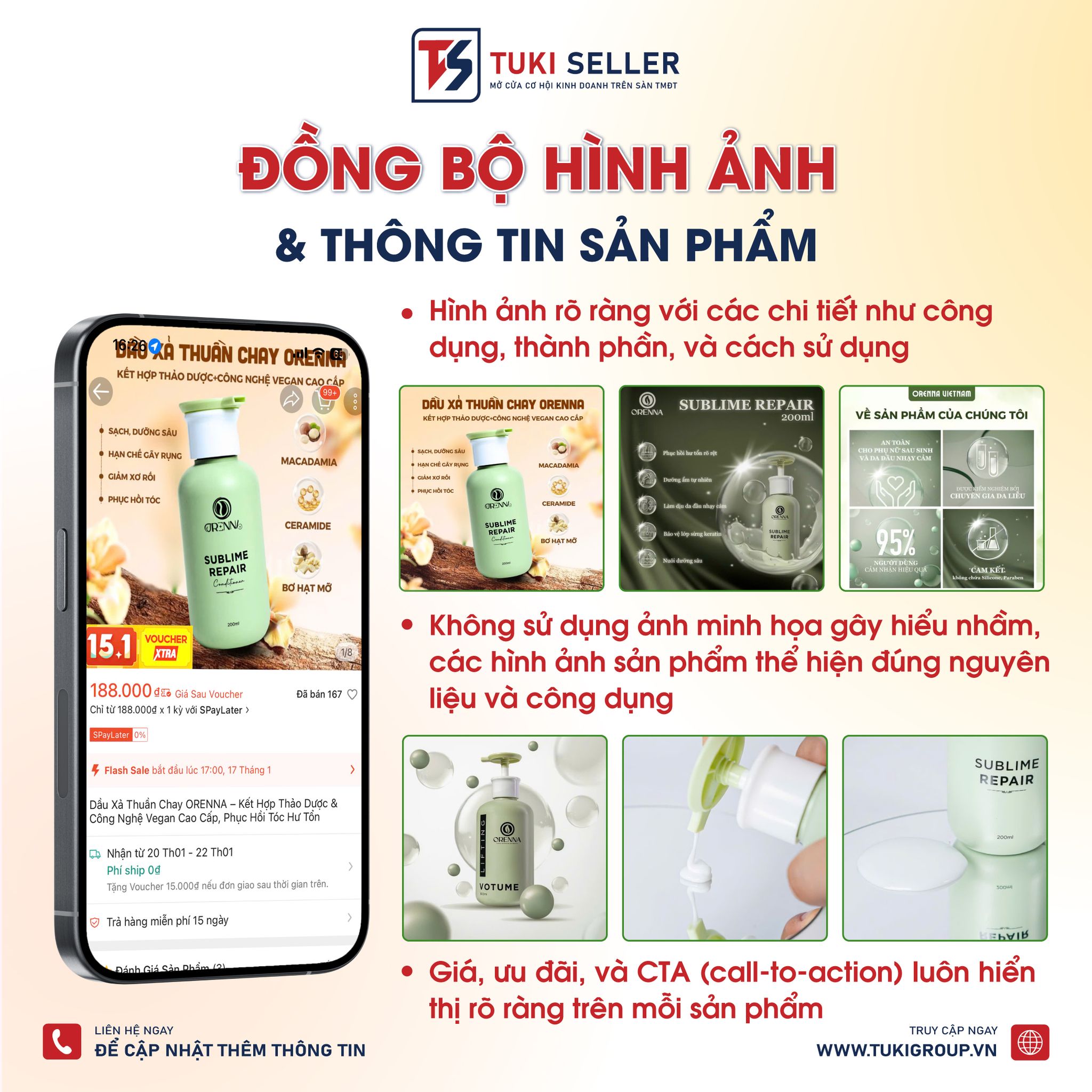 TUKI GROUP HOÀN TẤT BÀN GIAO GIAN HÀNG SHOPEE CHO ORENNA VIETNAM
