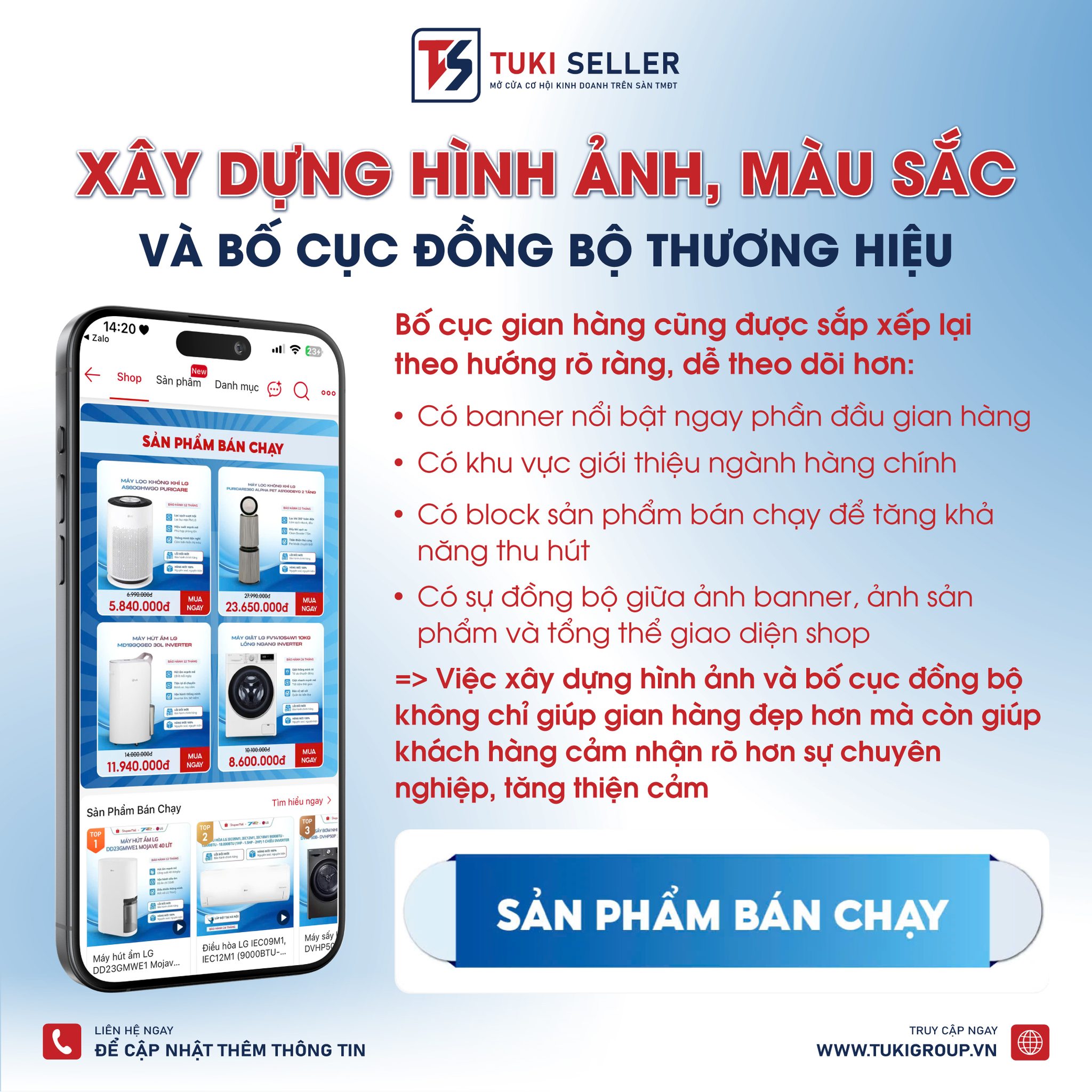 Hoàn tất bàn giao gian hàng Shopee Mall của TuKi Group