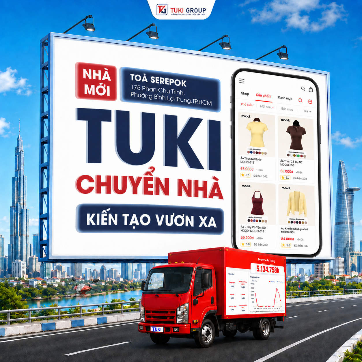 TUKI GROUP CHI NHÁNH HCM CHÍNH THỨC CHUYỂN ĐỔI VĂN PHÒNG