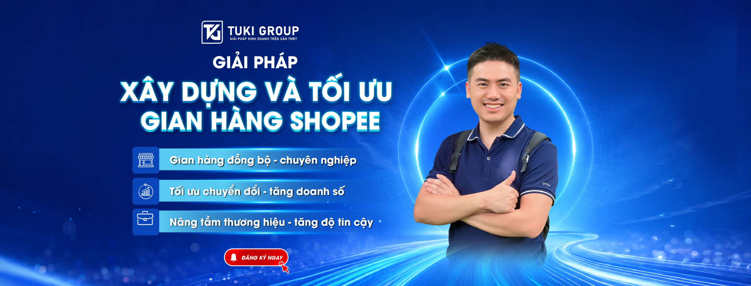 Banner dịch vụ xây dựng gian hàng Shopee