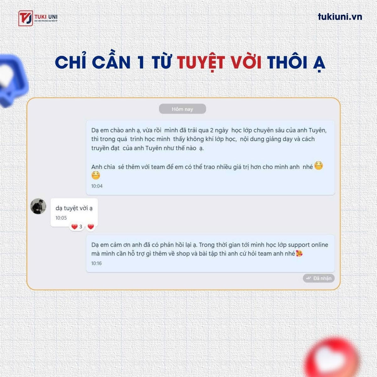 Phản hồi tin nhắn của học viên Shopee chuyên sâu 7