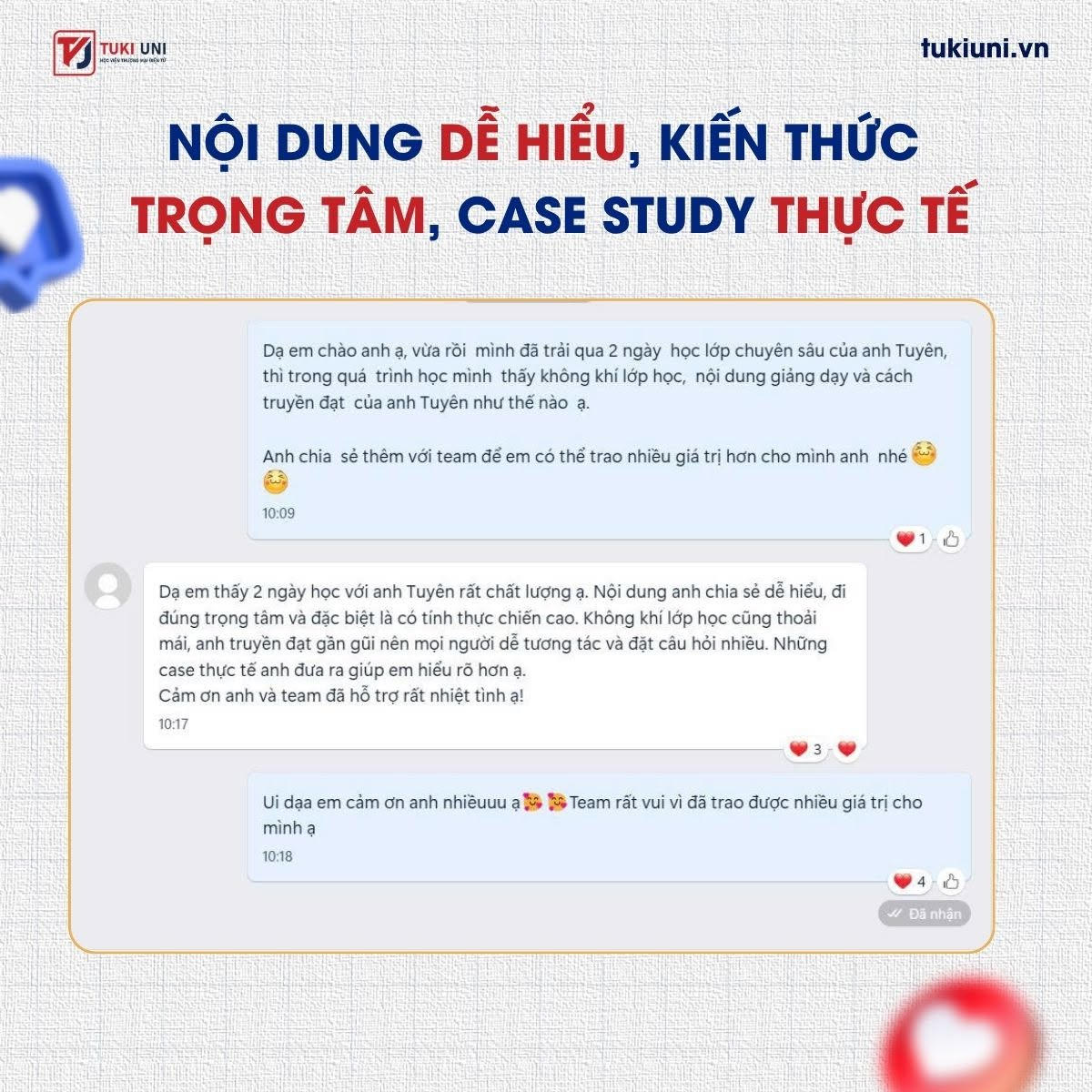 Phản hồi tin nhắn của học viên Shopee chuyên sâu 8