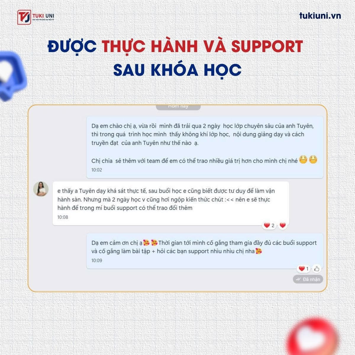 Phản hồi tin nhắn của học viên Shopee chuyên sâu 9