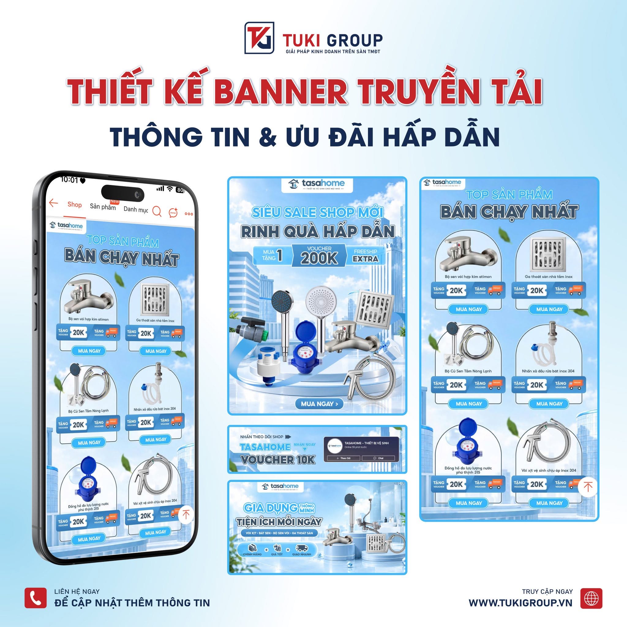 TUKI GROUP HOÀN TẤT XÂY DỰNG GIAN HÀNG SHOPEE CHO TASAHOME CHUYÊN NGHIỆP